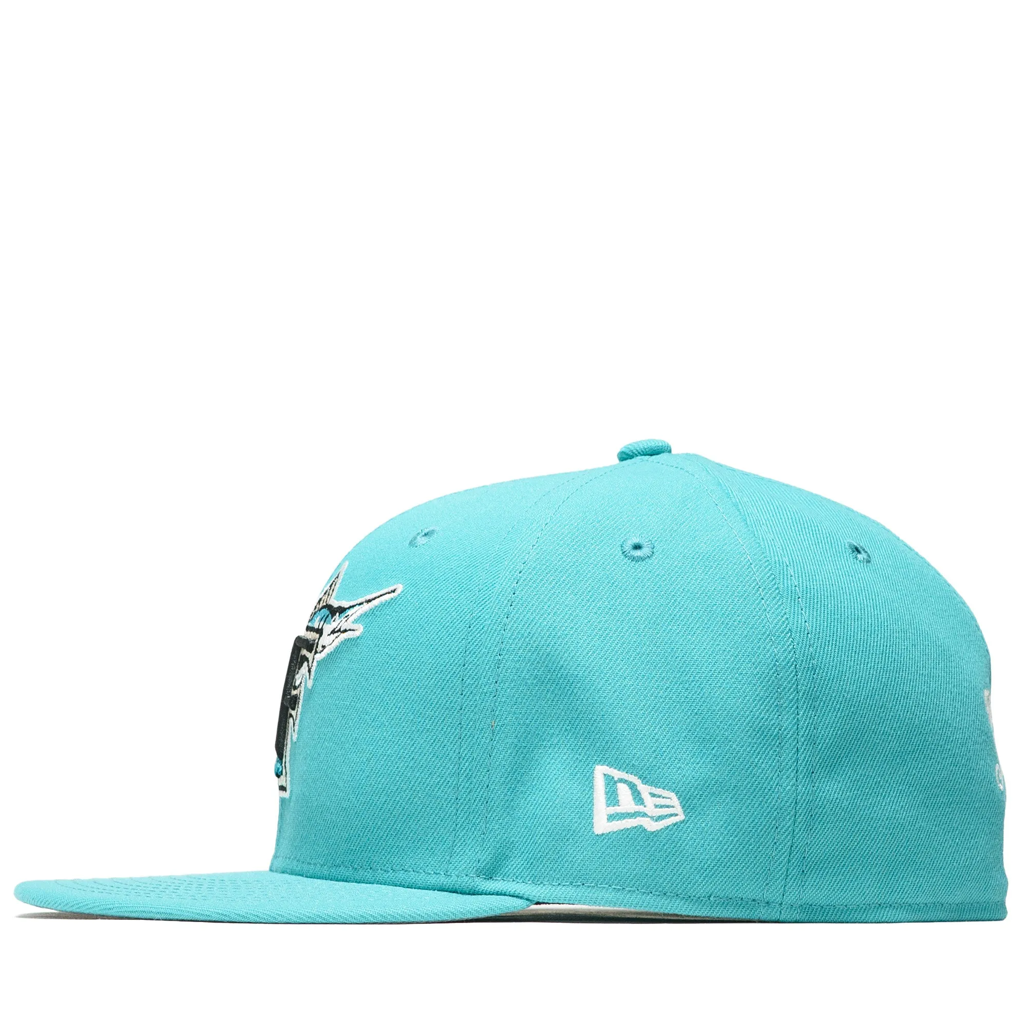 Diet Starts Monday x New Era Florida Marlins 59FIFTY Fitted Hat - Teal