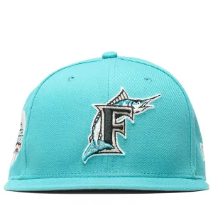 Diet Starts Monday x New Era Florida Marlins 59FIFTY Fitted Hat - Teal