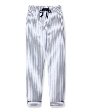 FEARRINGTON LIFESTYLE COLLECTION - MEN'S TWILL PAJAMA PANT IN NAVY FRENCH TICKING