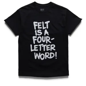 Felt F Tee - Black