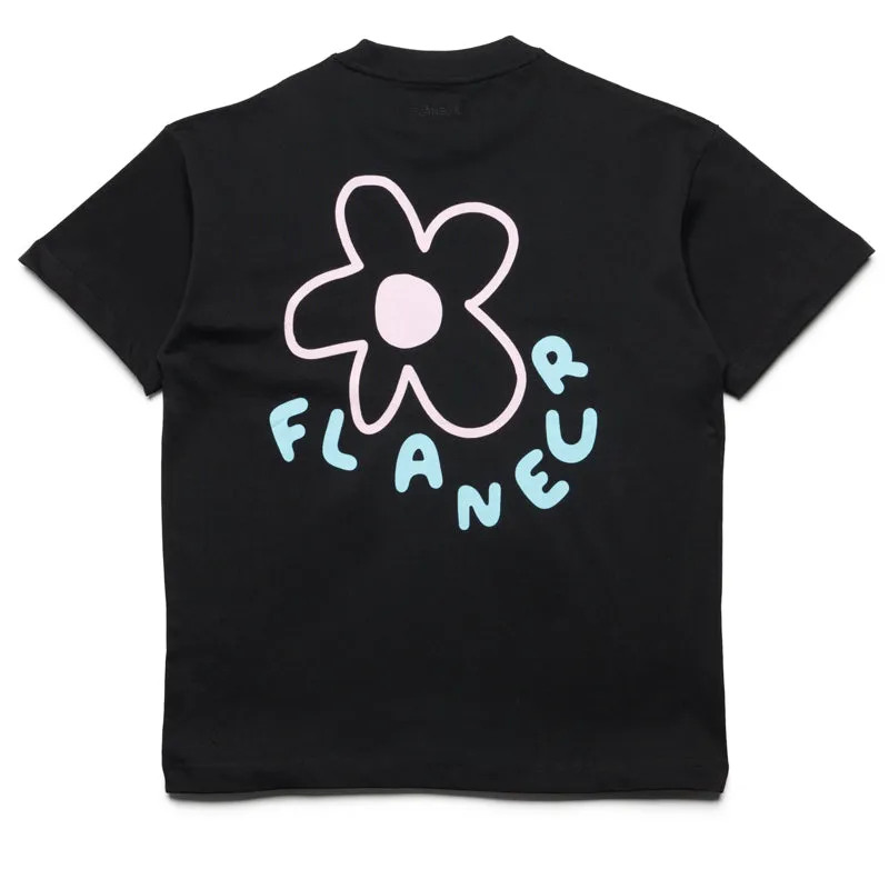 Flaneur Blossom Tee - Black