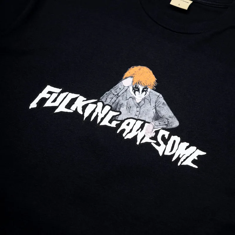 Fucking Awesome Aidan Painting Stamp Logo Tee - Black