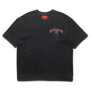 Godspeed New York Balaclava Szn Tee - Grey Wash/Red