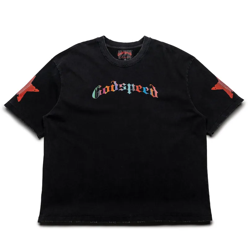 Godspeed New York Pastel Cowboy Tee - Black Wash