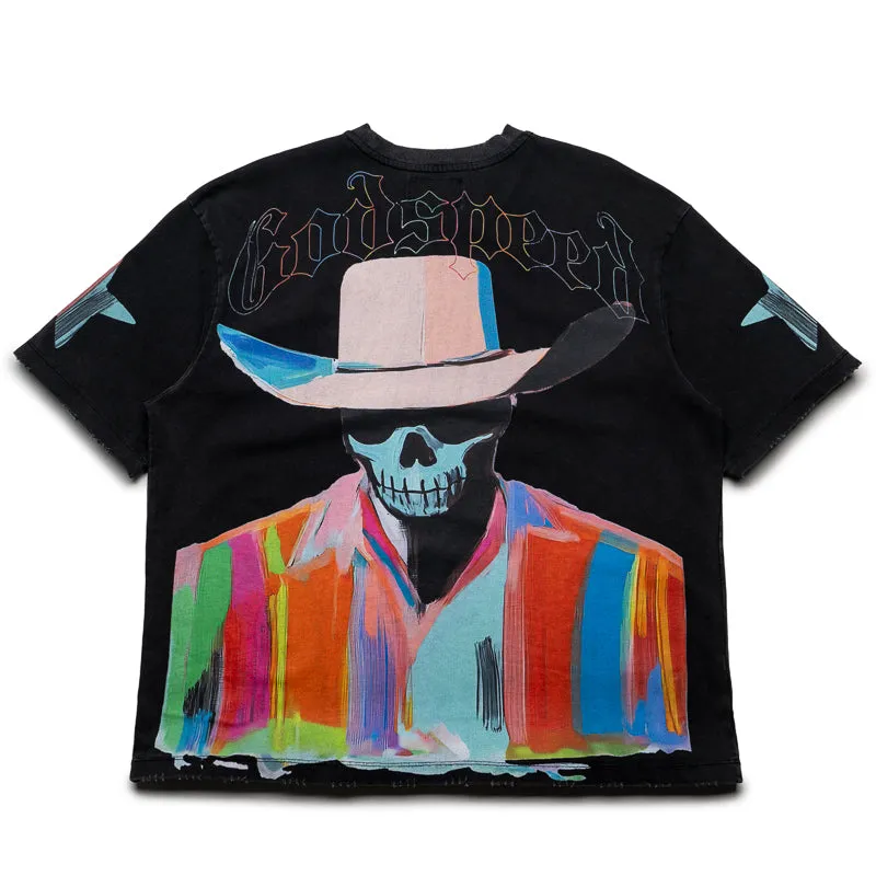 Godspeed New York Pastel Cowboy Tee - Black Wash