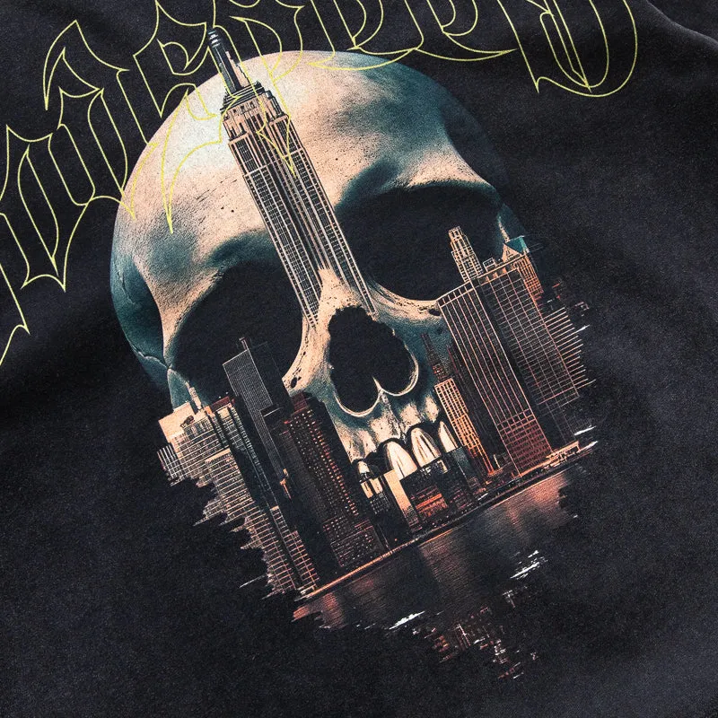 Godspeed New York Skyline Tee - Black Wash