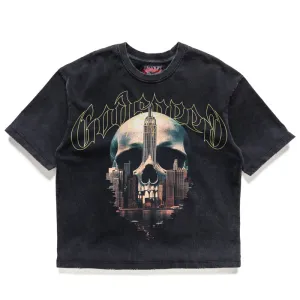 Godspeed New York Skyline Tee - Black Wash
