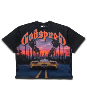 Godspeed New York Sunset Blvd Tee - Black Wash