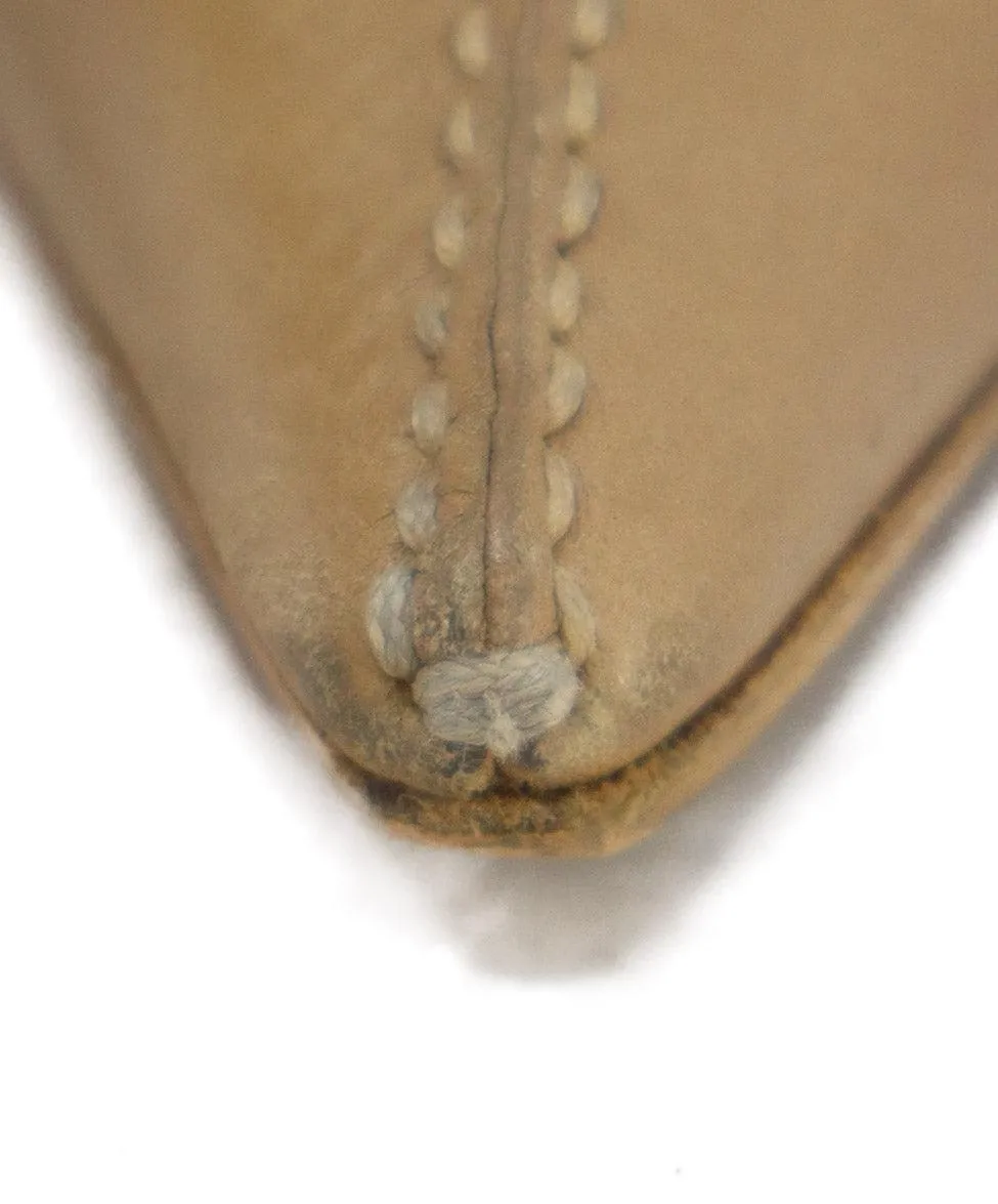 Gucci Vintage Beige Leather Heels sz 7