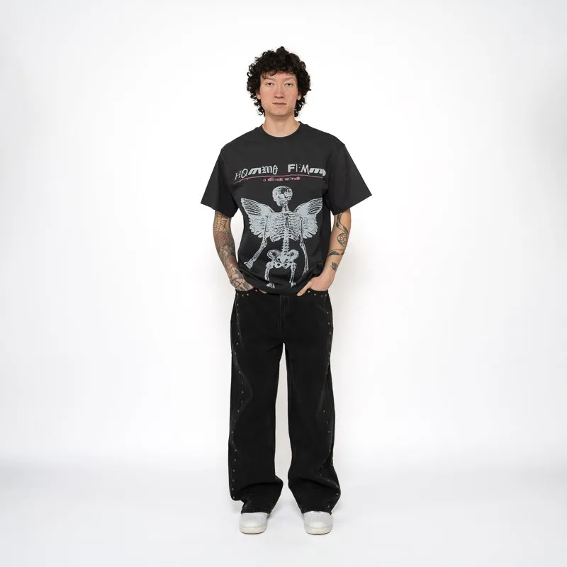 Homme Femme Circle Of Life Tee - Black