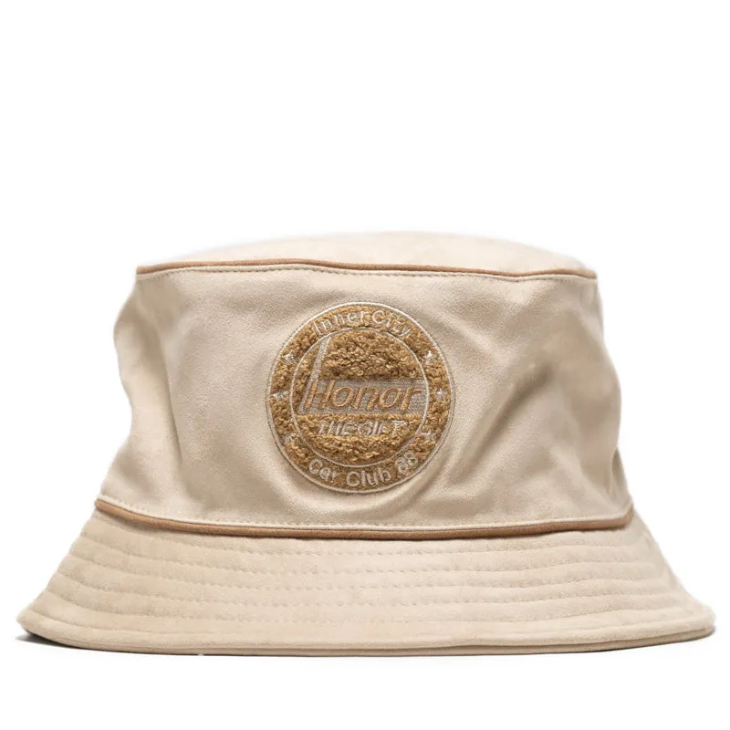 Honor The Gift Faux Suede Bomber Bucket Hat - Bone