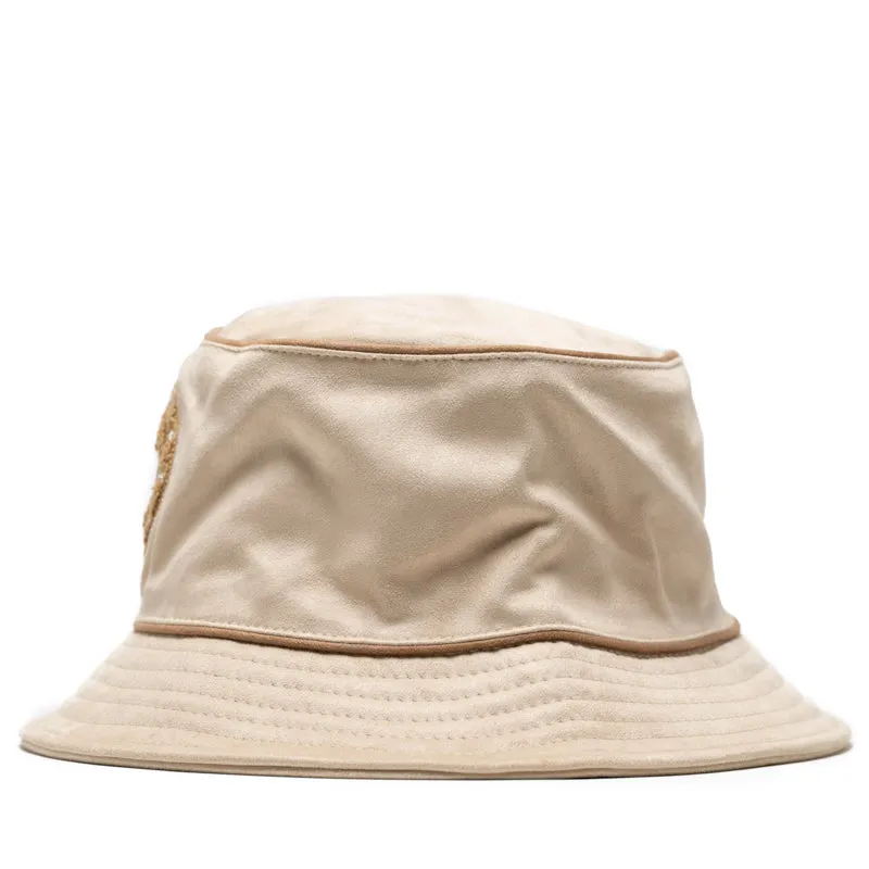 Honor The Gift Faux Suede Bomber Bucket Hat - Bone