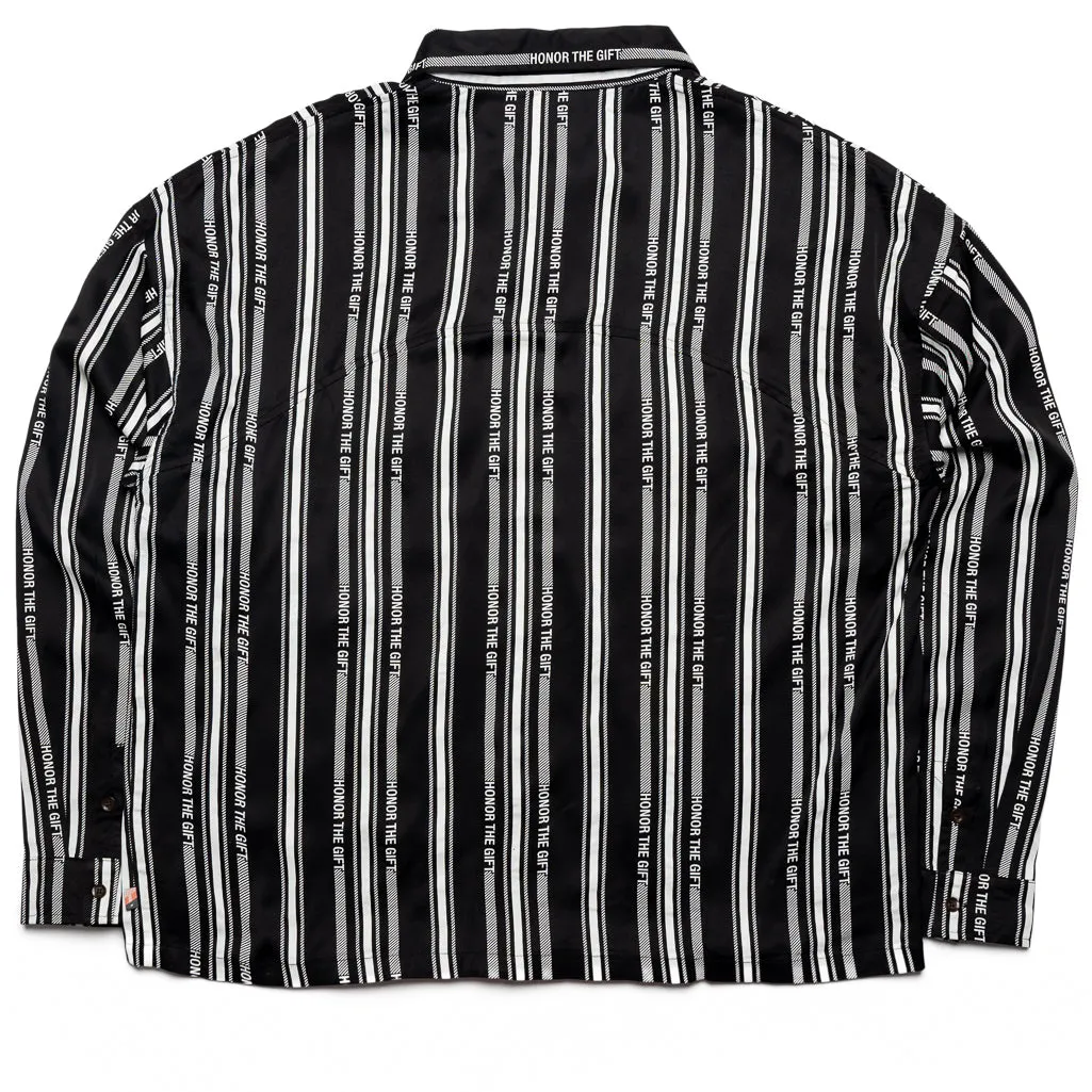 Honor The Gift Honor Stripe Button Up - Black