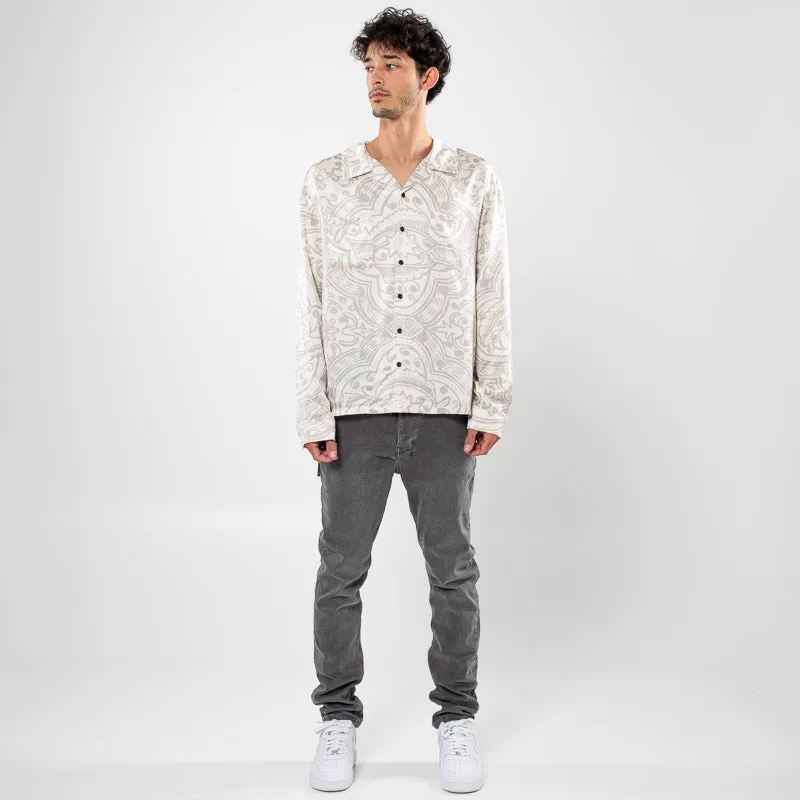 Honor The Gift LS Printed Woven L/S Shirt - Bone