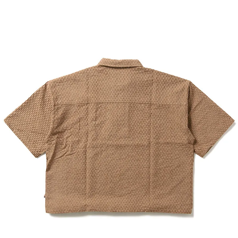 Honor The Gift Textured Knit Qtr Zip - Brown