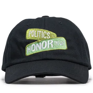 Honor The Gift x Politics Block Dad Hat - Black