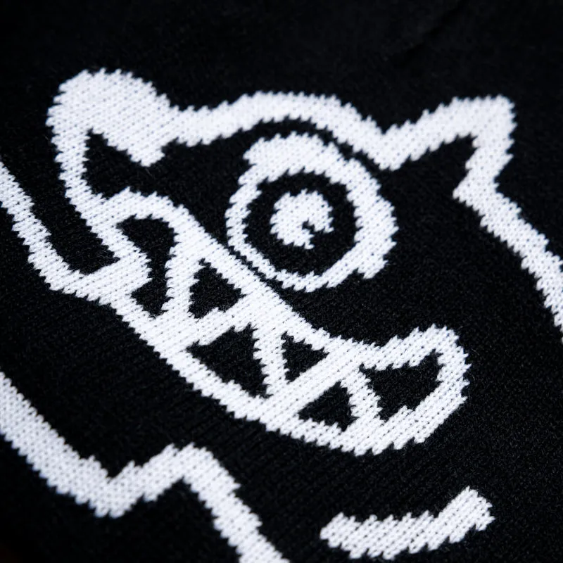 Ice Cream Big Bank Knit Cap - Black