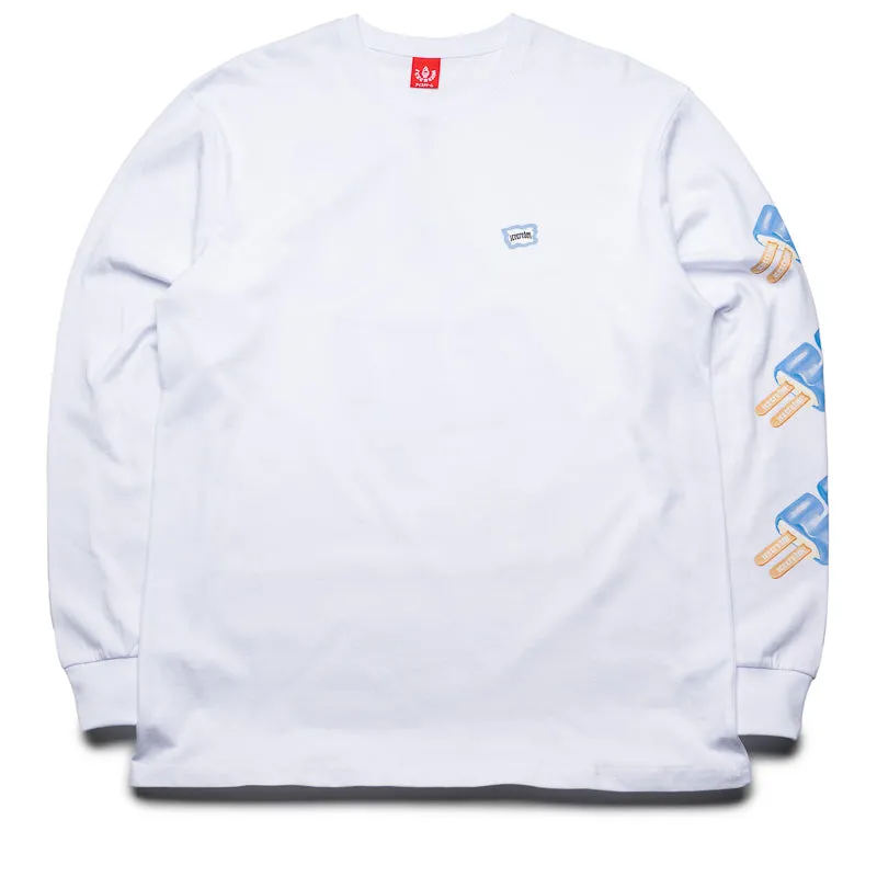Ice Cream Dollar Pop L/S Tee - White