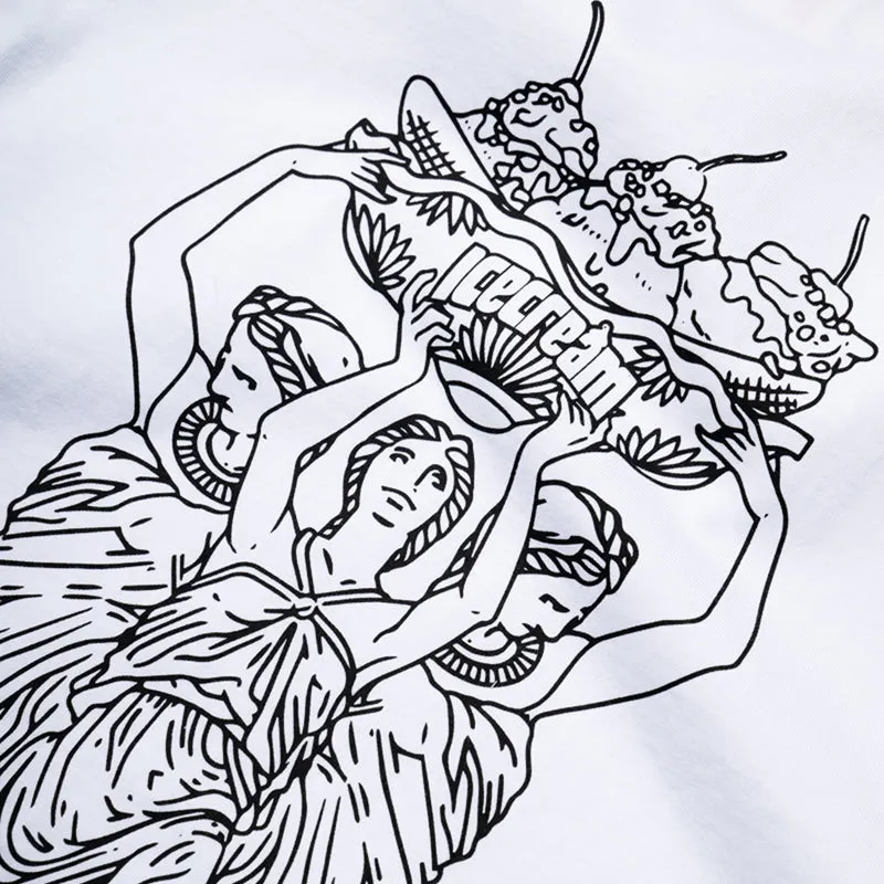 Ice Cream Fountain Tee - White