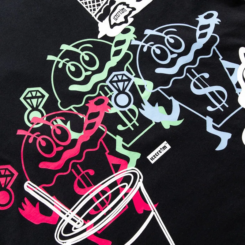 Ice Cream The Gang Knit Tee - Stretch Limo
