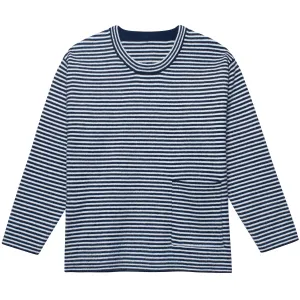 Infant & Toddler Boys Blue Striped Sweater with Pocket Gerber Childrenswea