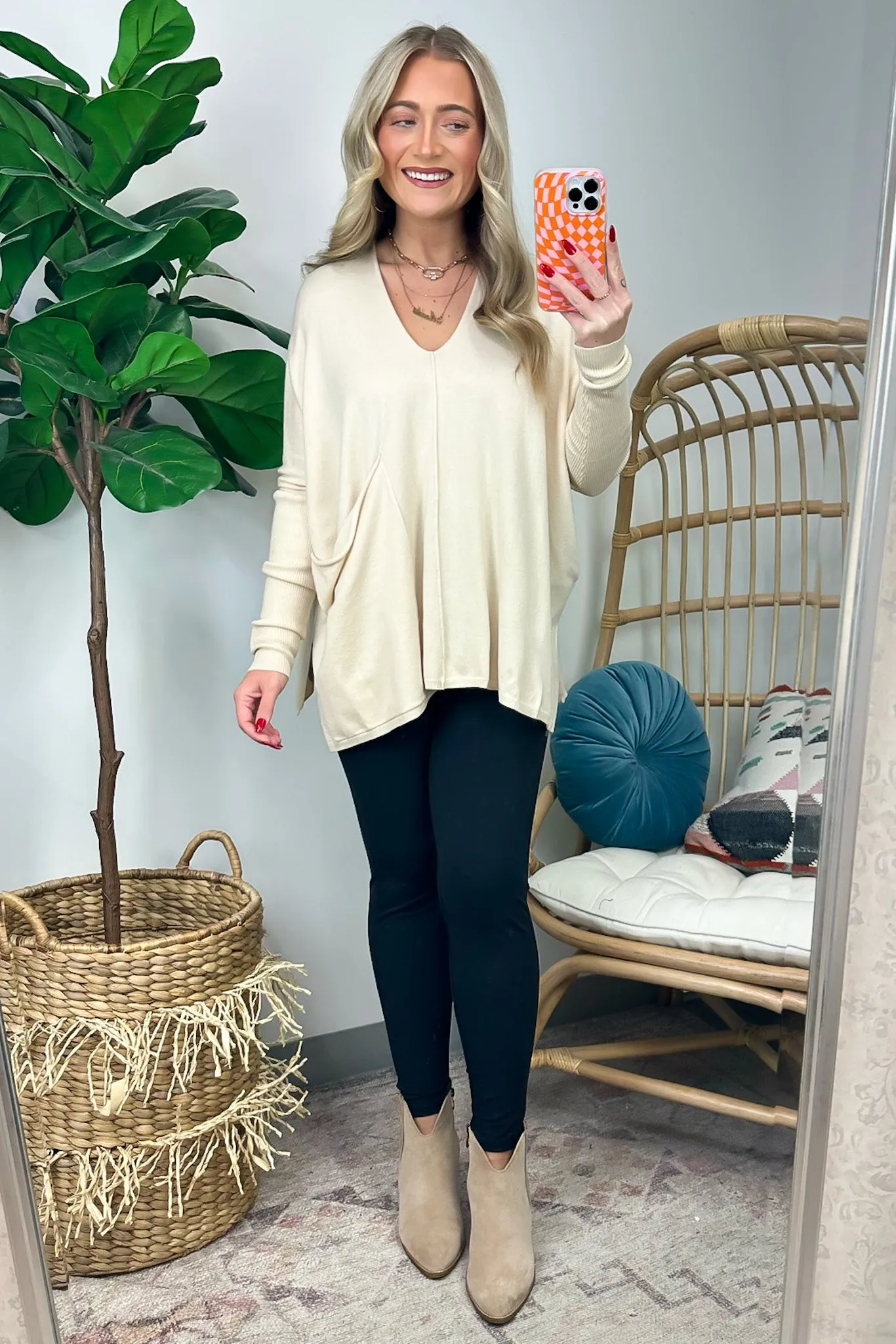 Karri Oversized V-Neck Sweater - FINAL SALE