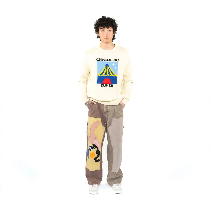 KidSuper Cirque Du Super Tent Sweater - Cream