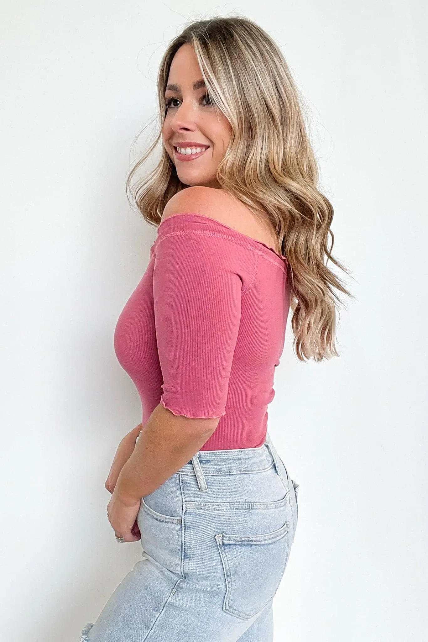 Kobey Lettuce Ruffle Edge Top - FINAL SALE