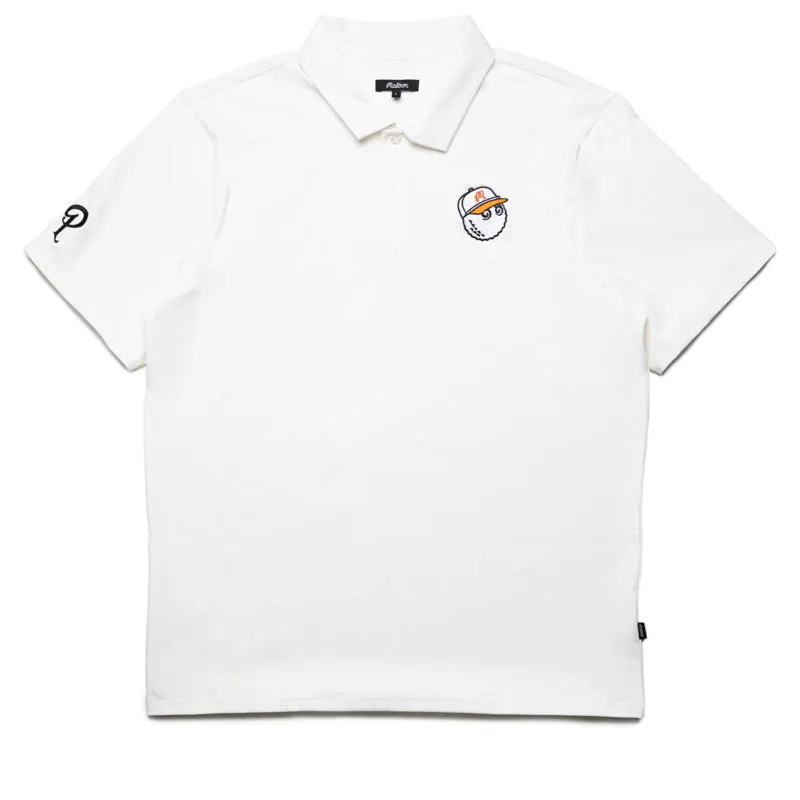 Malbon Golf Evergreen Performance Pique Polo - White