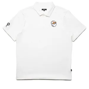 Malbon Golf Evergreen Performance Pique Polo - White