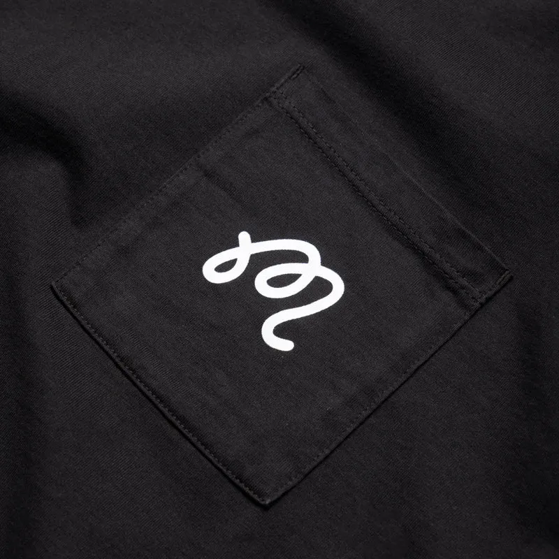 Malbon Golf Follow Thru Pocket Tee - Black