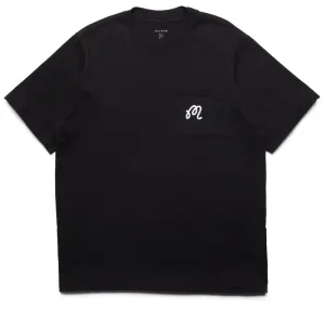 Malbon Golf Follow Thru Pocket Tee - Black
