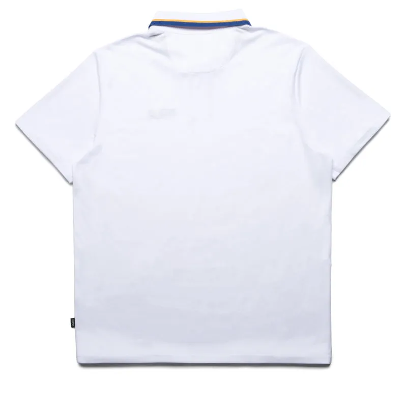Malbon Golf Grasse Pique Polo - White