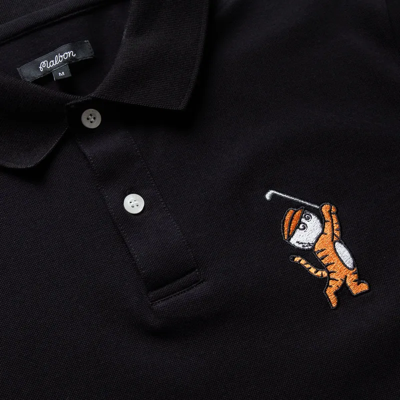 Malbon Golf Tiger Buckets Polo - Black