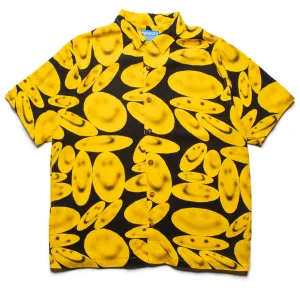 Market Afterhours Button Up Shirt - Washed Black/Yellow