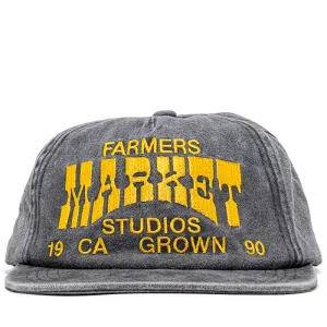 Market Farmers Market 5-Panel Snapback - Washed Black