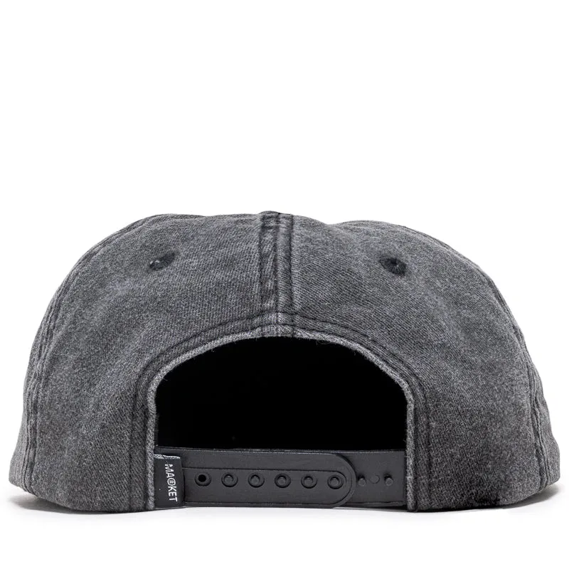Market Farmers Market 5-Panel Snapback - Washed Black