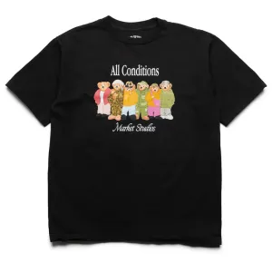 Market Gorpcore Bears Tee - Washed Black