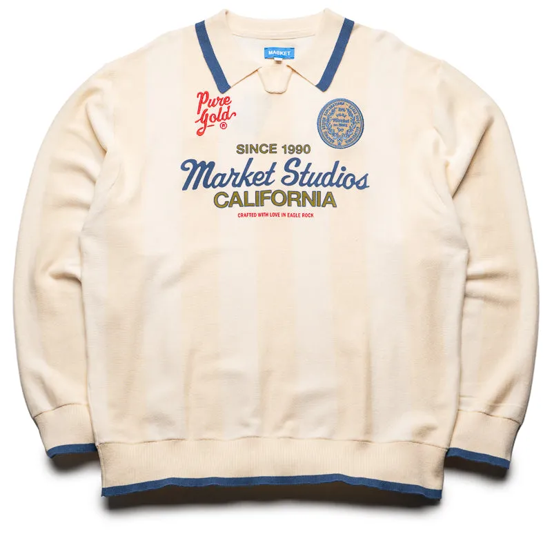 Market Pure Gold Collared Sweater - Butter Cream