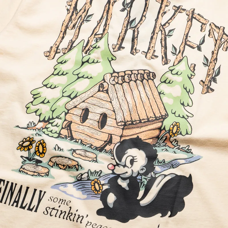 Market Smiley Quiet Cabin Tee - Butter Cream