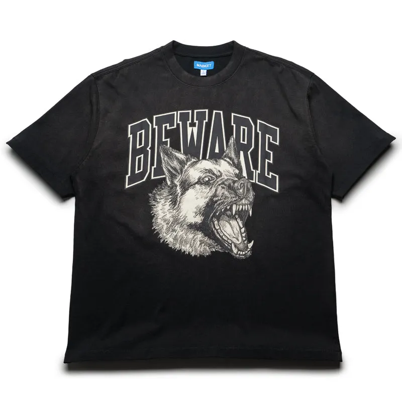 Market Tonal Beware Tee - Jet Set Black