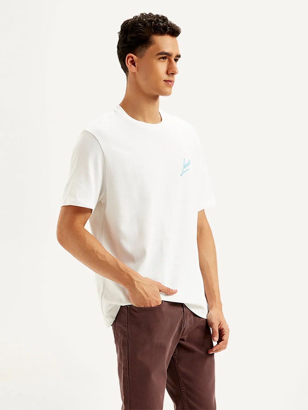 Men's Graphic Print Crew Neck T-shirt LEVI'S