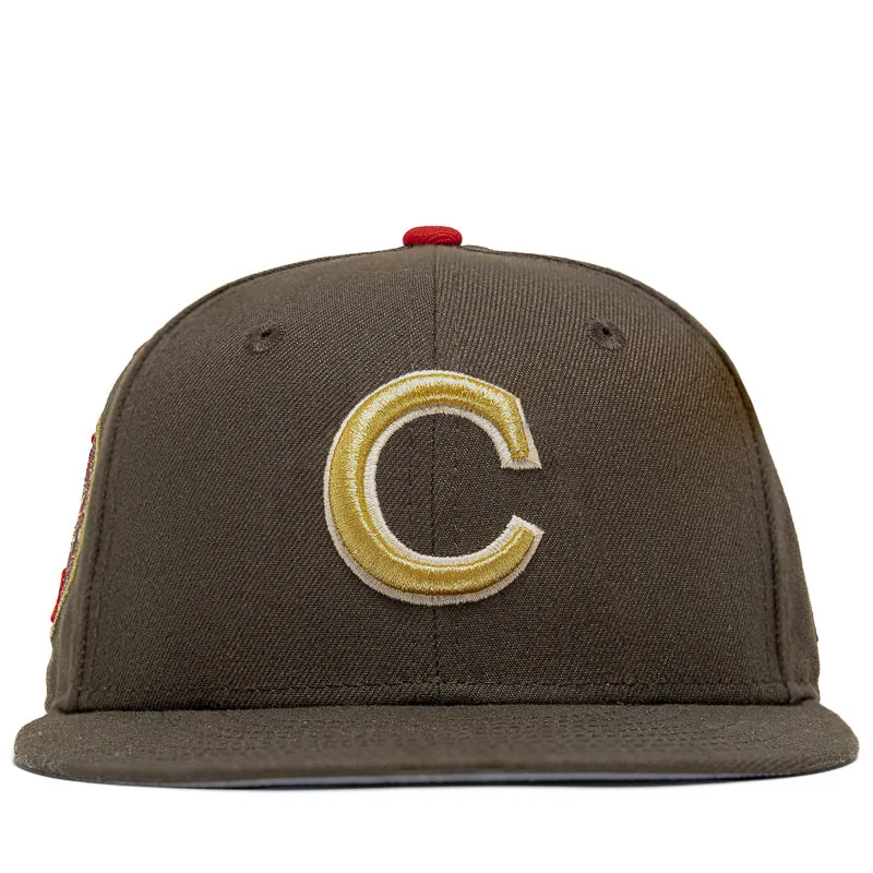New Era x Politics Chicago Cubs 59FIFTY Fitted Hat - Walnut