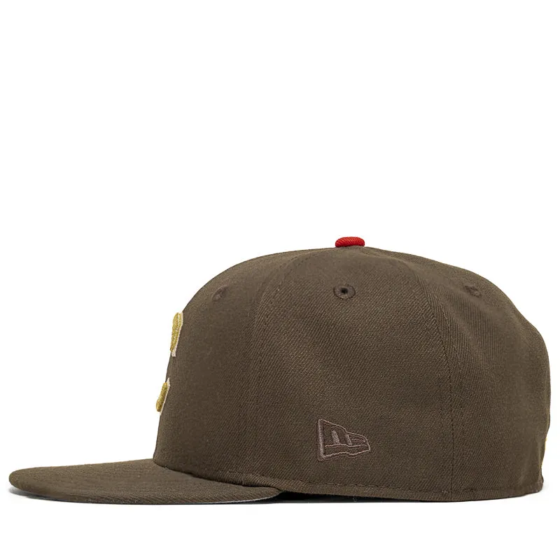 New Era x Politics Chicago Cubs 59FIFTY Fitted Hat - Walnut