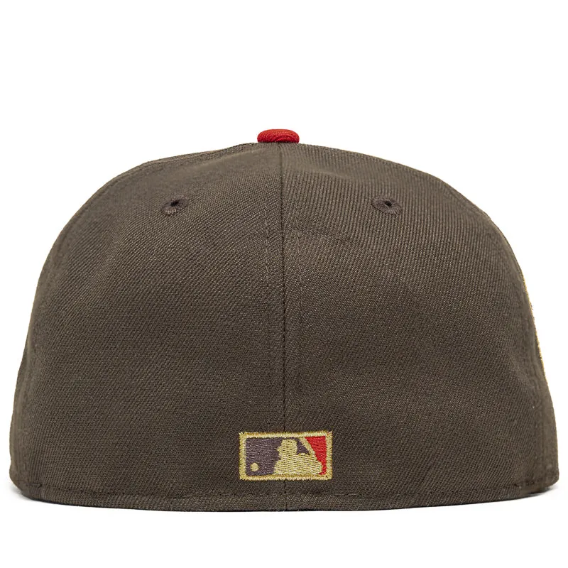 New Era x Politics Chicago Cubs 59FIFTY Fitted Hat - Walnut