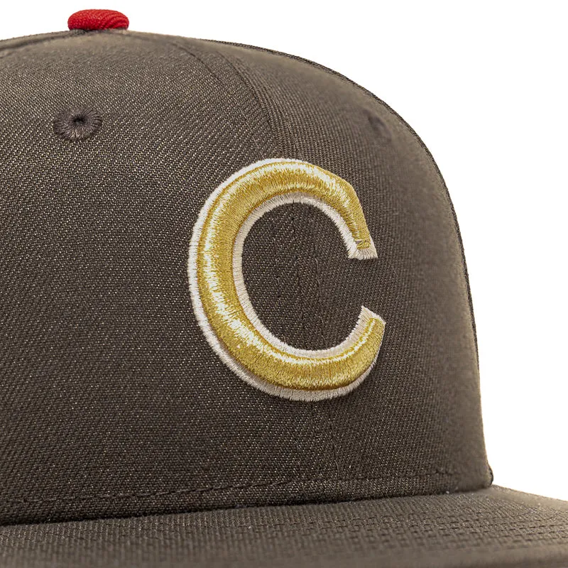 New Era x Politics Chicago Cubs 59FIFTY Fitted Hat - Walnut