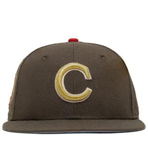 New Era x Politics Chicago Cubs 59FIFTY Fitted Hat - Walnut