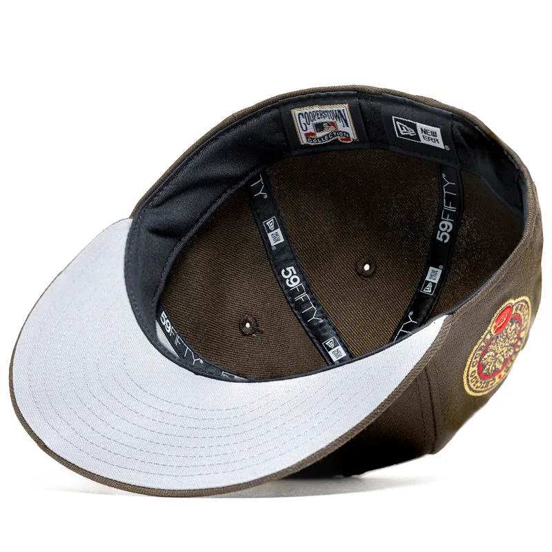 New Era x Politics Chicago Cubs 59FIFTY Fitted Hat - Walnut