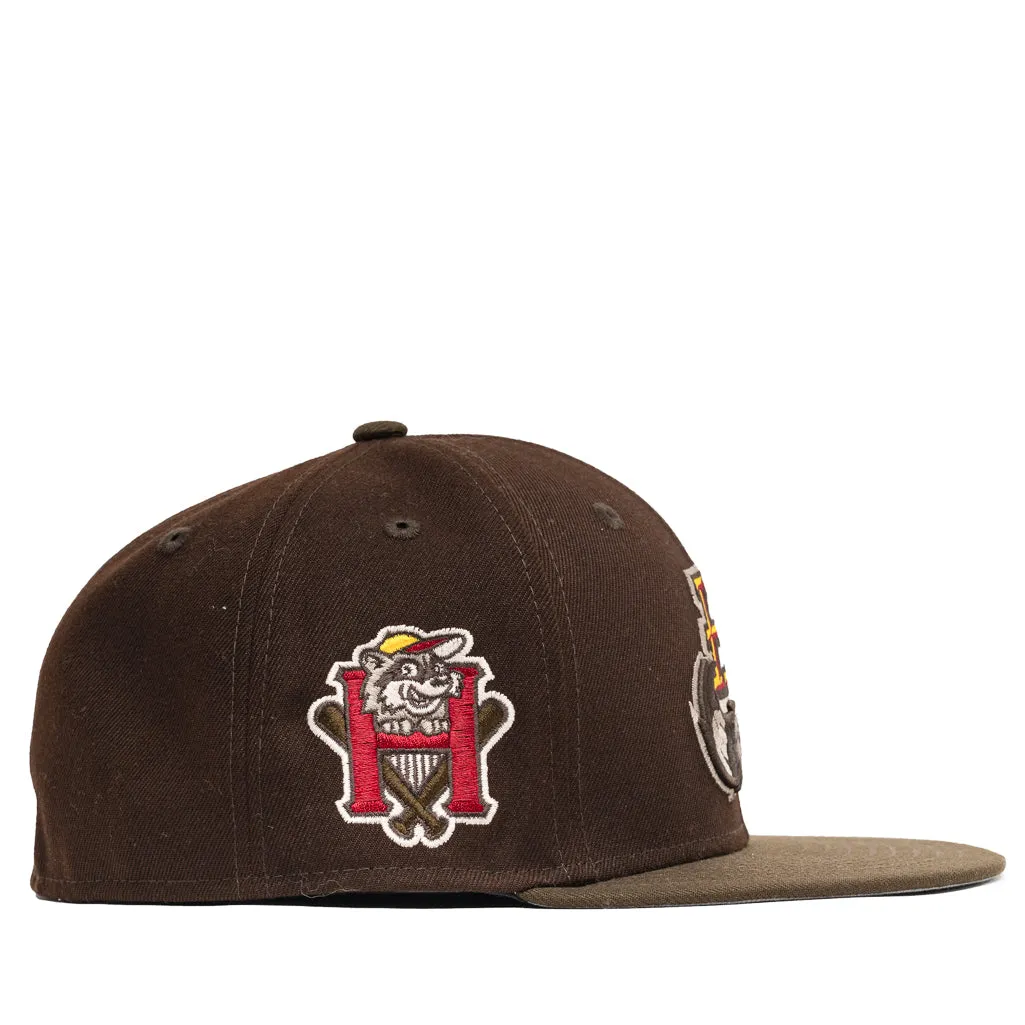 New Era x Politics Hudson Valley Renegades 59FIFTY Fitted Hat - Chocolate/Brown