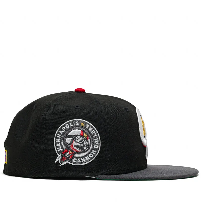 New Era x Politics Kannapolis Cannon Ballers 59FIFTY Fitted Hat - Black/Grey